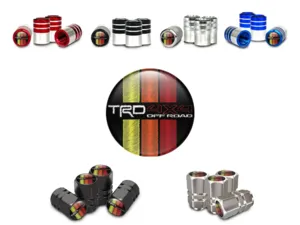 Toyota TRD Cappelli Valvola Cerchi Bici Design Universale